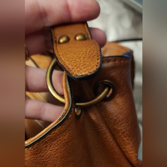 NWOT Patchwork Brown Slouchy Purse - Picture 9 of 14